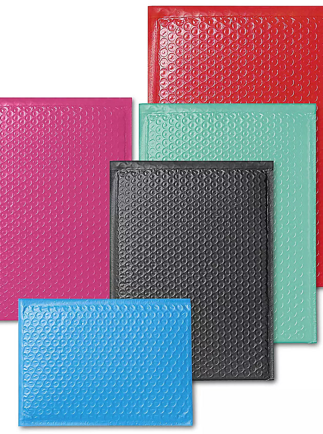 Colored Poly Bubble Mailers