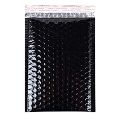 Metallic Black Bubble Mailer (Heavy Style)
