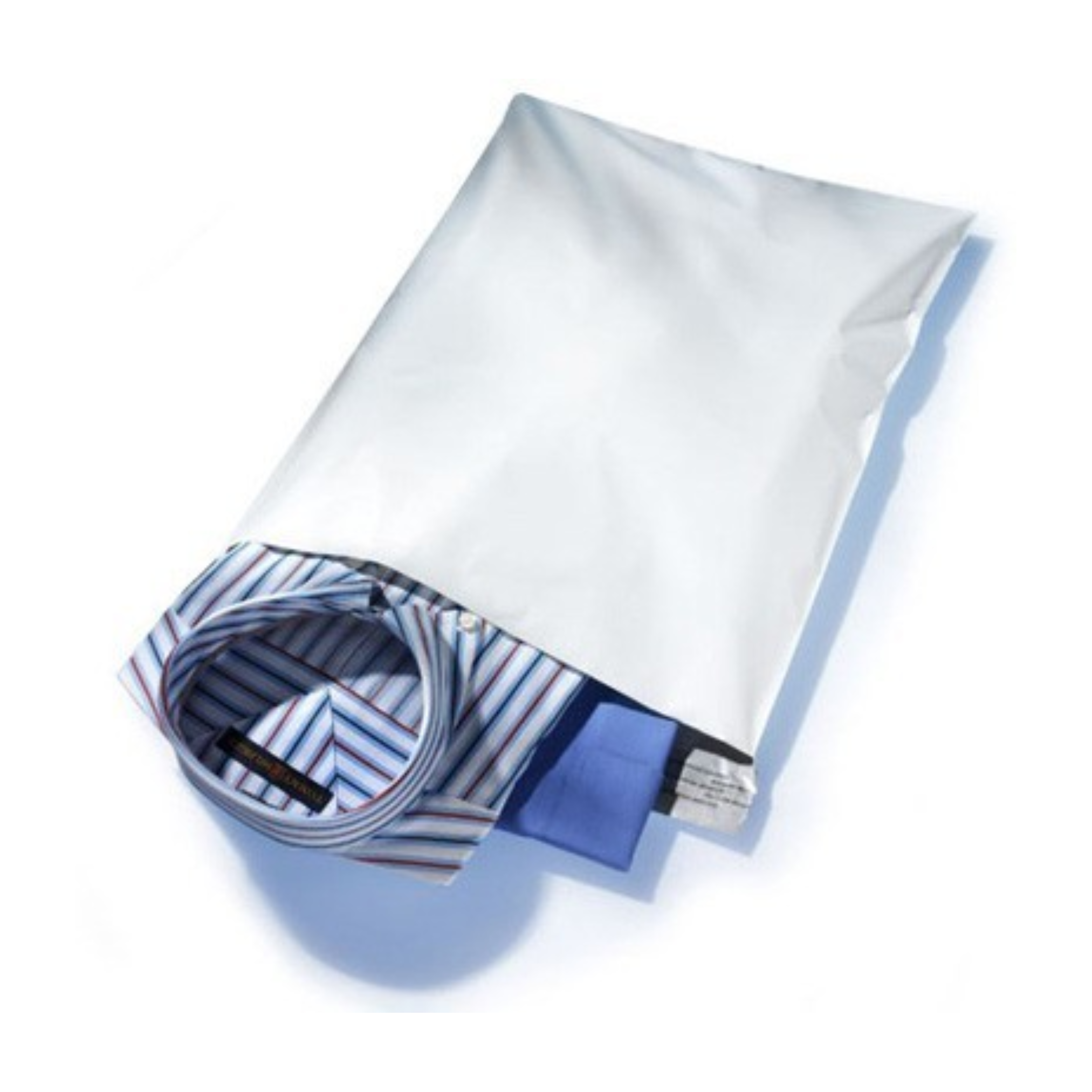 White Tuffshield Poly Mailers