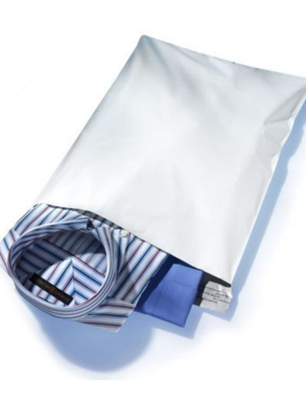 White Tuffshield Poly Mailers