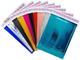 Metallic Glamour Bubble Mailers