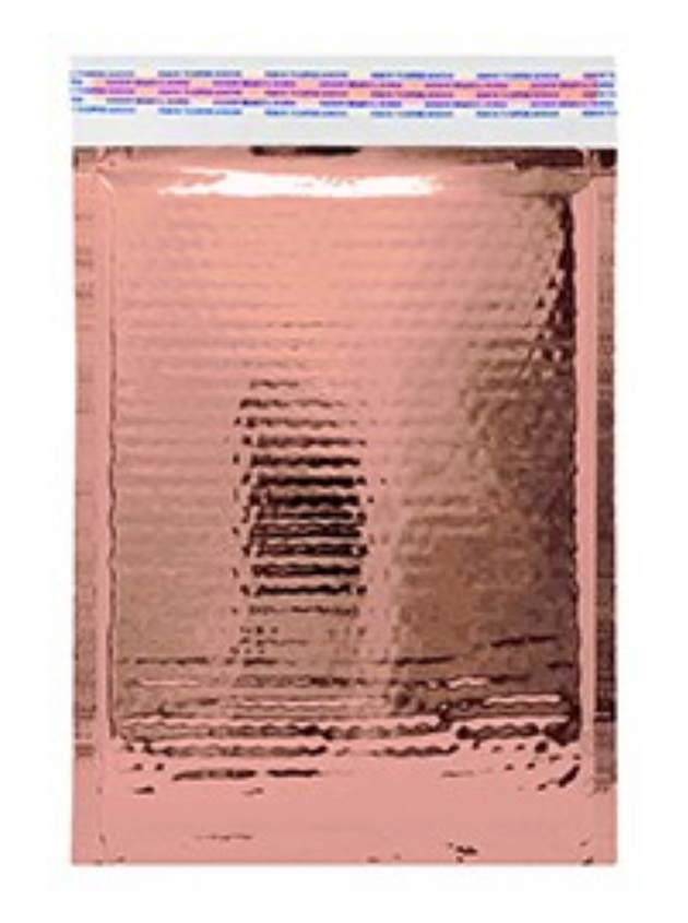 Glamour Rose Gold Bubble Mailers