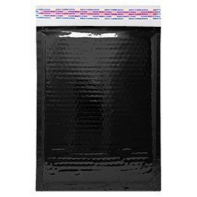 Glossy Black Bubble Mailers