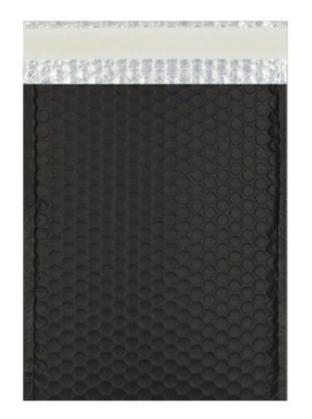 Metallic Matte Black Bubble Mailer (Heavy Style)
