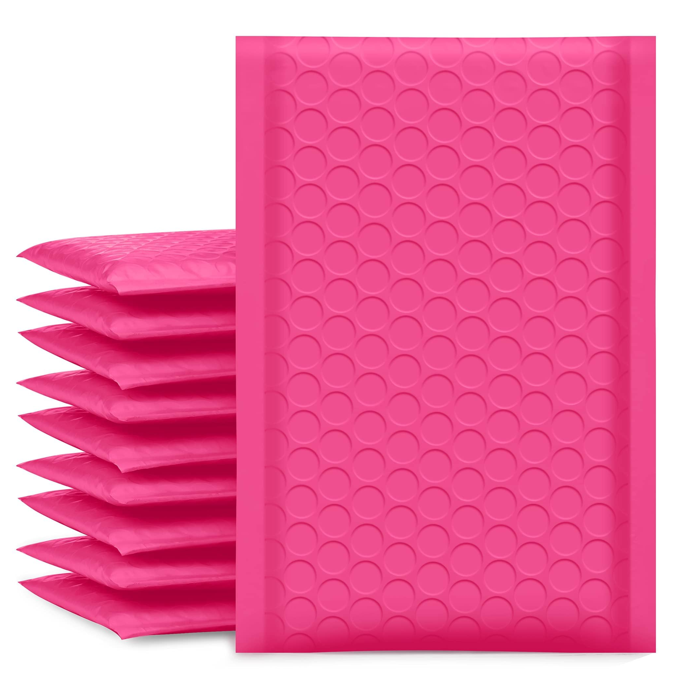 Hot Pink Poly Bubble Mailers