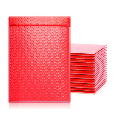 Red Poly Bubble Mailers
