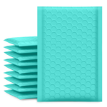 Teal Poly Bubble Mailers